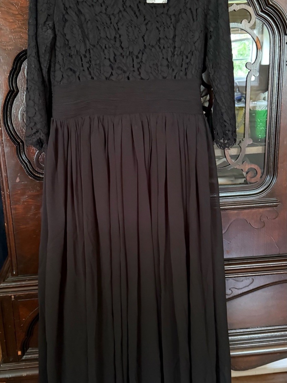 Dainty Jewells Black Lace Bodice Maxi Dress